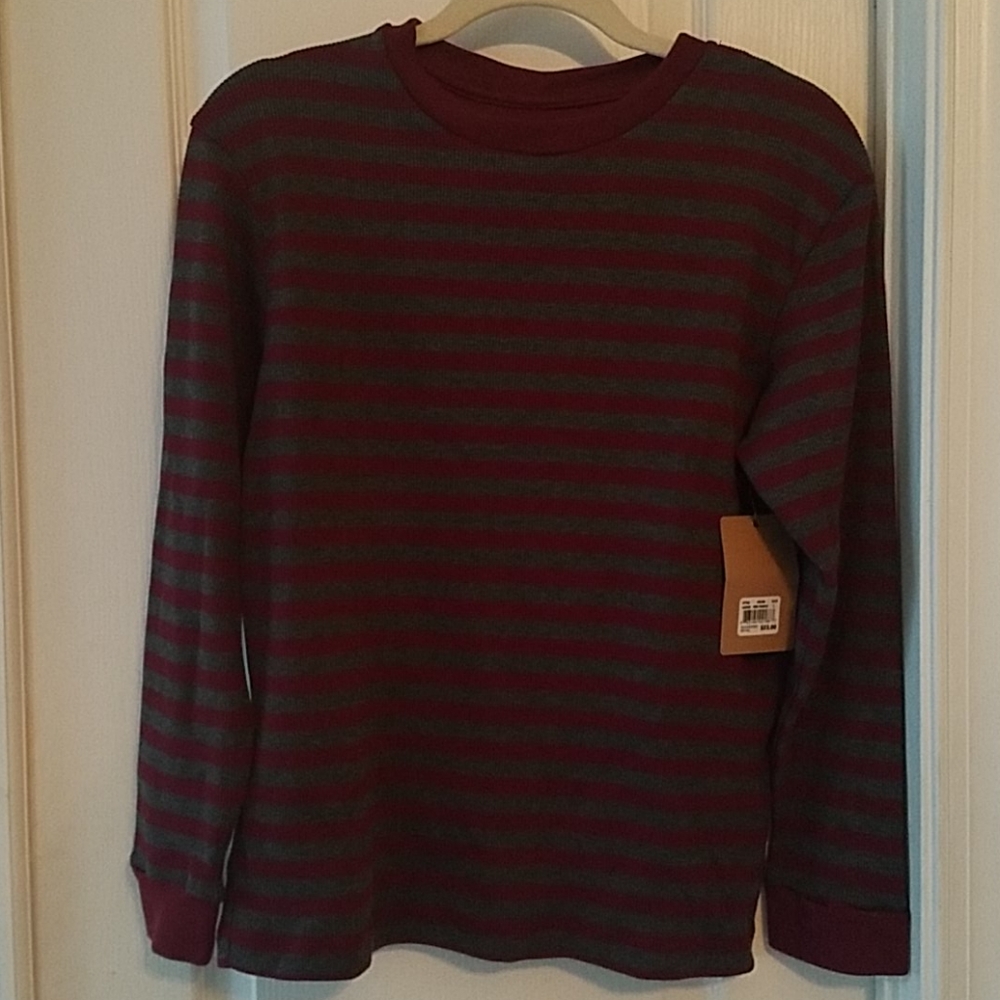 NWT Long-Sleeved Striped Boys Sweater - Large